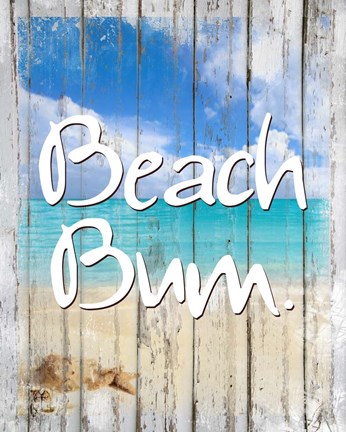 Framed Beach Bum Print
