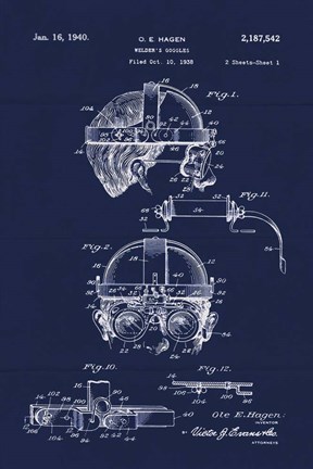 Framed Welders Goggles 1 Print