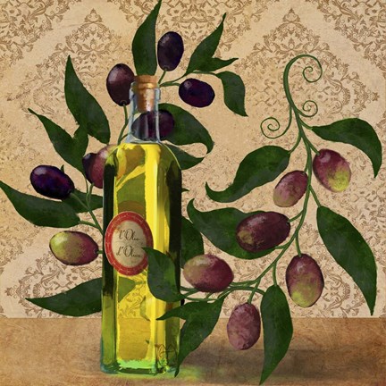 Framed l&#39;Olio d&#39;Oliva Print