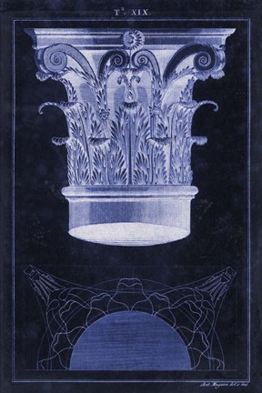 Framed Andrea Palladio Corinthian Capital 1556 Print