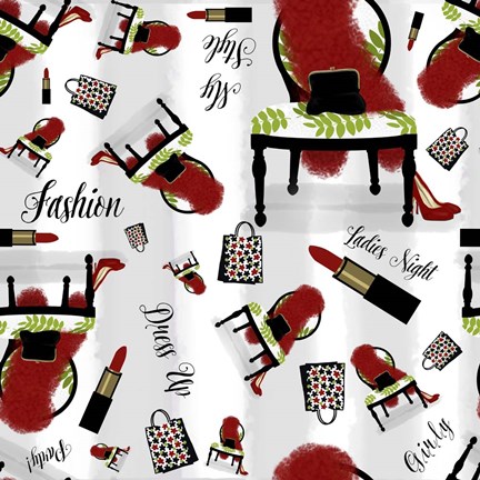 Framed Evening Out Pattern Print