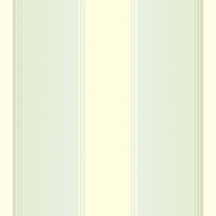 Framed Mint Cream Stripes Print