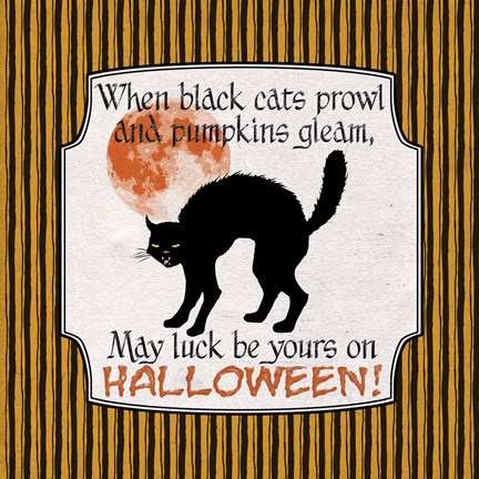 Framed Black Cats Print