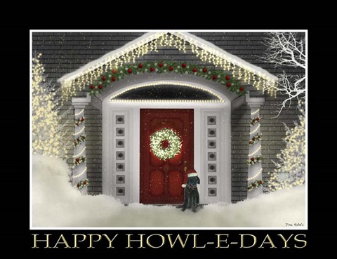 Framed Happy Howl-E-Days Print