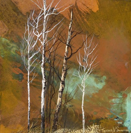 Framed Fall Breeze Blowing Print