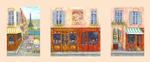 Framed Paris Triptych A Print