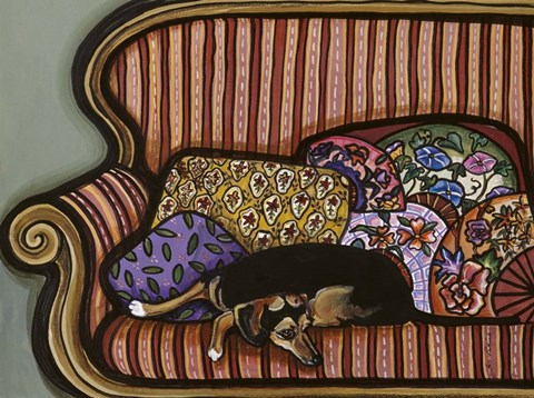 Framed Resting on the Sofa Print