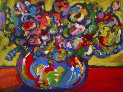 Framed Flowers Print