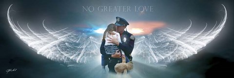 Framed Police Rescue Print