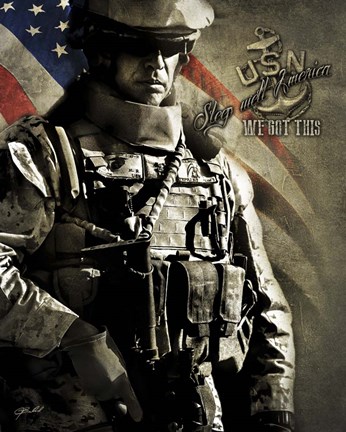 Framed Rest Well America 1 Print