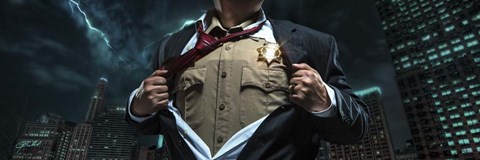 Framed Sheriff Hero Print