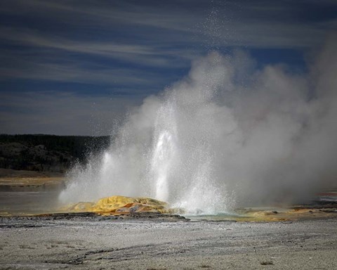 Framed Geyser Yellowstone Print