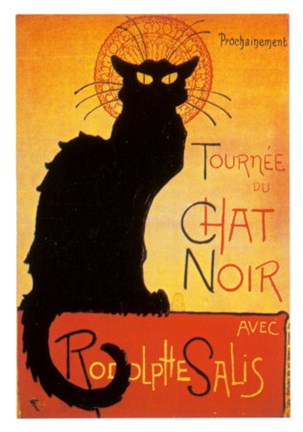 Framed Chat Noir Print