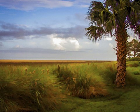 Framed St. Simons, GA Print