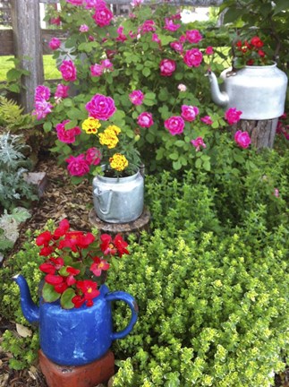 Framed Garden Corner Print