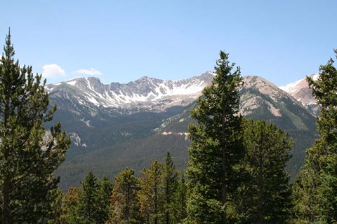 Framed Scenic Mountain View Print