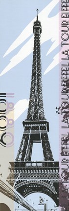 Framed Eiffel Tower 1889 Print