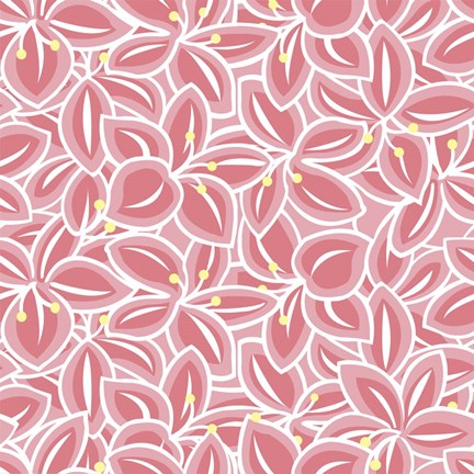 Framed Pretty &amp; Pink flower coordinate Print