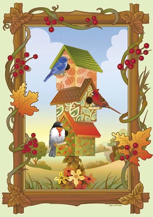 Framed Fall Triplex Print