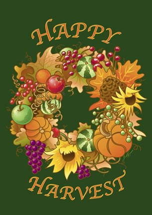 Framed Happy Harvest Print