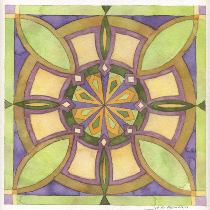 Framed Geometry &amp; Color 6 Print