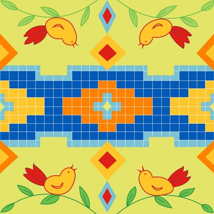 Framed Bird Square Print