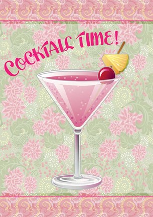 Framed Cocktail Time Print