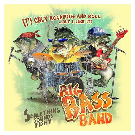 Framed Bass Band Print