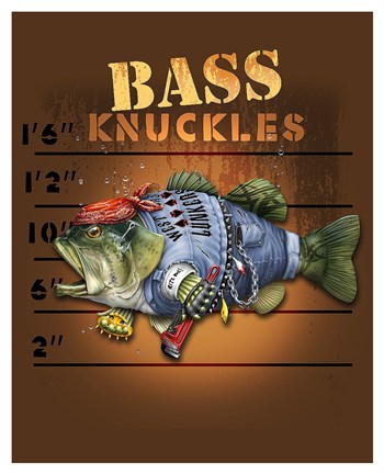 Framed Bass Knuckles Print