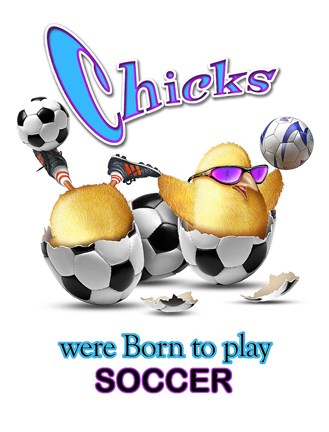 Framed Born Soccer Print