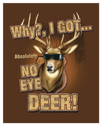 Framed No Eye Deer / Deer / Elk Print