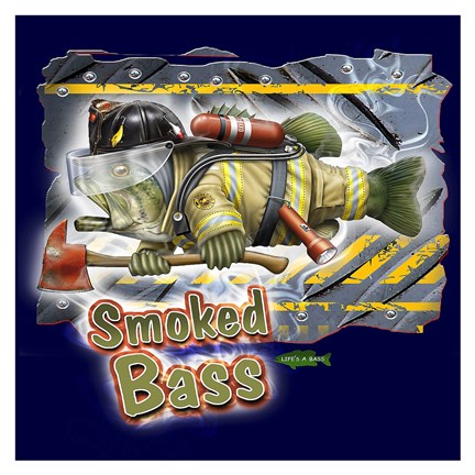 Framed Smoked Bass Print