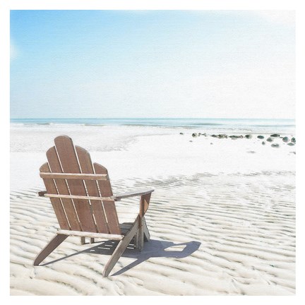 Framed Beach Chair Print