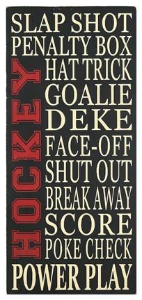 Framed Hockey Print
