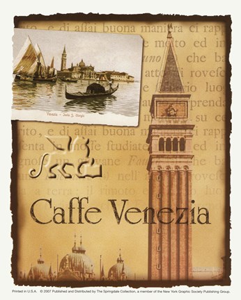 Framed Caffe Venezia Print