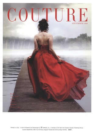 Framed Couture September 1960 Print