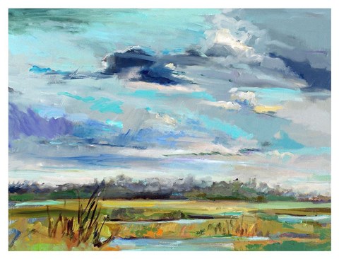 Framed Marsh Skies Print