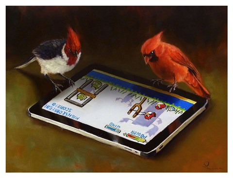 Framed Angry Birds Print