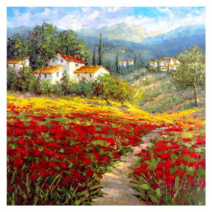 Framed Fleur du Pays I Print