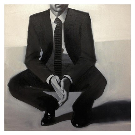 Framed Man in Black Print