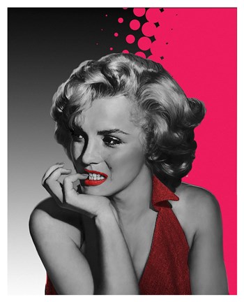 Framed Marilyn Pink Print