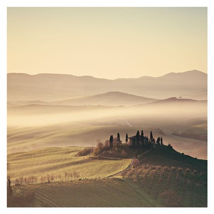 Framed Tuscan Sunrise Print