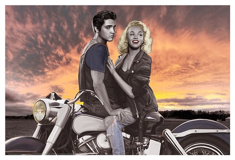 Framed Sunset Ride Print