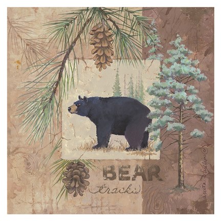 Framed Bear Tracks Print
