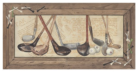 Framed Clubs Print