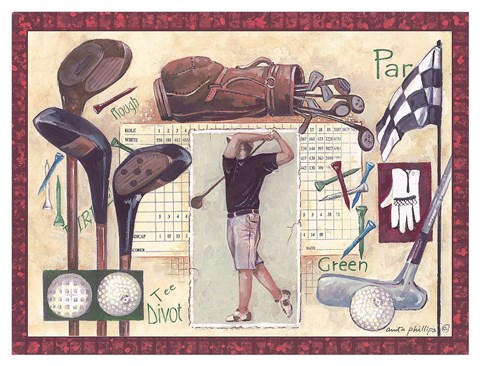 Framed Golf Swing Print