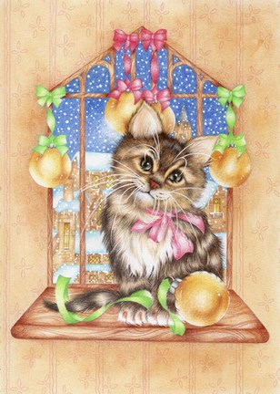 Framed Window Scene Print