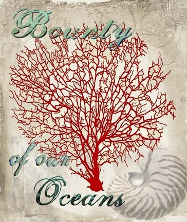 Framed Bounty of our Oceans Print