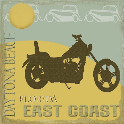 Framed Daytona Beach Print