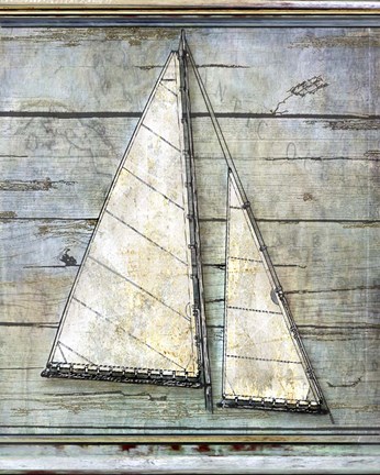 Framed Sail II Print